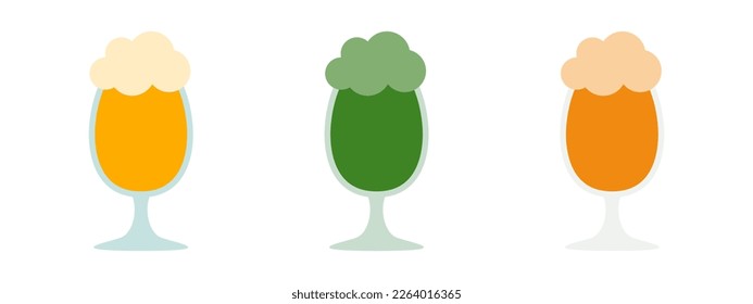 Beer in flat style isolated