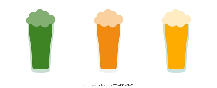 Beer in flat style isolated