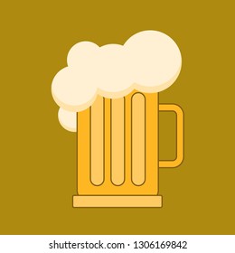 Beer and foam.