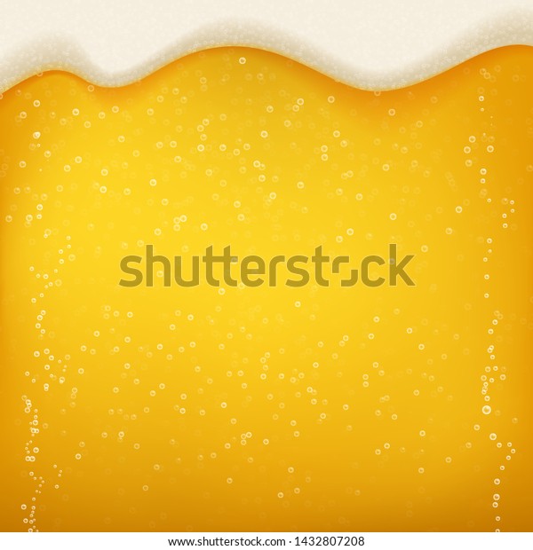 Beer Foam Bubbles Background Vector Realistic Stock Vector Royalty Free 1432807208 Shutterstock 3673