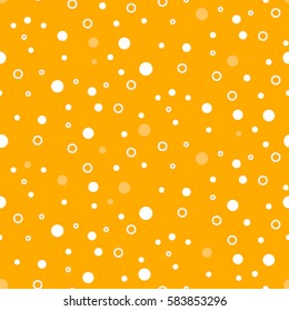 Beer Foam Bubbles Seamless Vector Pattern.