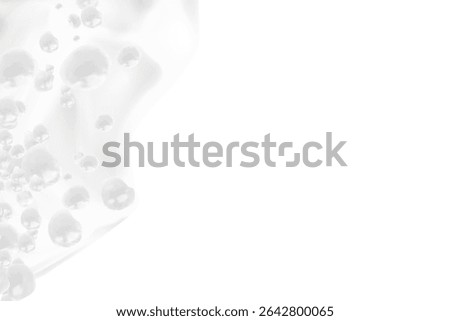 Beer foam isolated on transparent background. White soap froth texture with bubbles, seamless border, foamy frame. Sea or ocean wave, laundry cleaning detergent spume