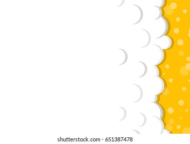 Beer foam texture. Vector illustration.