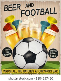 Beer And Football poster.