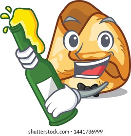 With beer fusi istriani in the cartoon shape