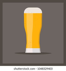 beer gases drink real men natural light unfiltered in glass glass taste vector icon