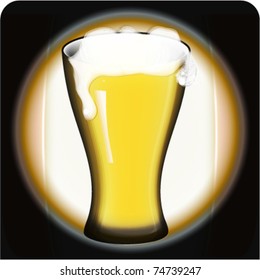 Beer in glass