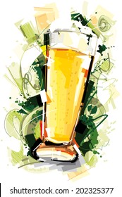 Beer Glass Art