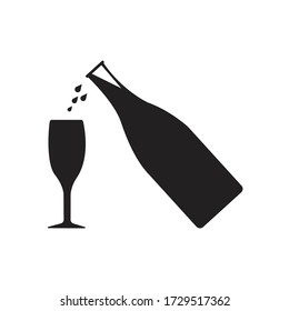 beer glass and bottle. Eps 10