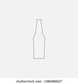 beer glass bottle icon sign signifier vector