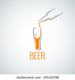 beer glass bottle menu background