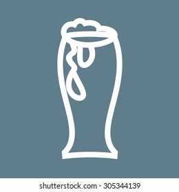 Beer, glass, brewery icon vector image. Can also be used for eatables, food and drinks. Suitable for use on web apps, mobile apps and print media