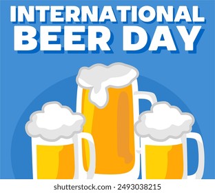 beer glass to celebrate beer day