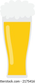 Beer glass concept illustration yellow drinking part 