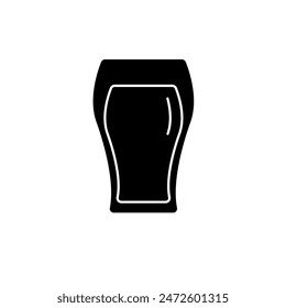 beer glass concept line icon. Simple element illustration. beer glass concept outline symbol design.