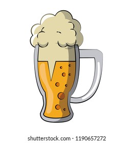 Beer glass cup
