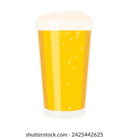 Beer glass cup cartoon illustration