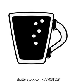 Beer glass cup icon vector illustration graphic design