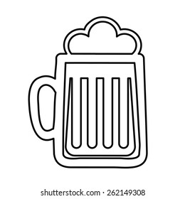 beer glass design, vector illustration eps10 graphic 
