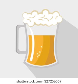 beer glass design, vector illustration eps10 graphic 