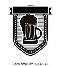 beer glass emblem icon image 