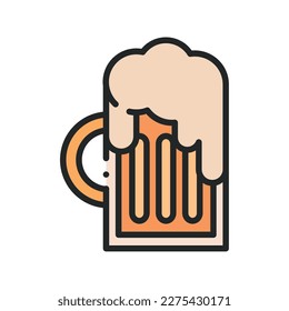 beer glass food isolated icon