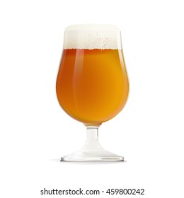 Beer Glass with Golden Ale. One of the types of beer. It can be used for web, printing, advertising and information about your restaurant or brewery.