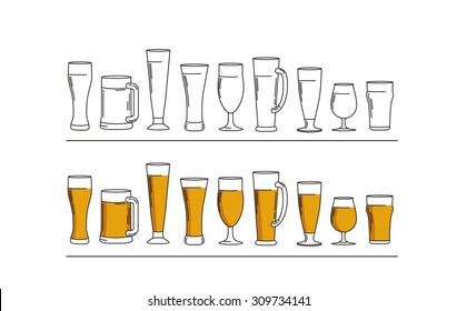 Beer glass icon