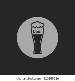 Beer glass icon