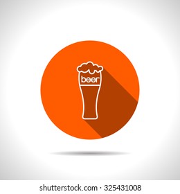Beer glass icon