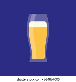 Beer glass icon. 