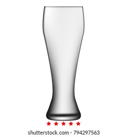 Beer glass icon .