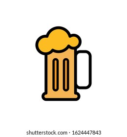 beer glass icon design vector template 