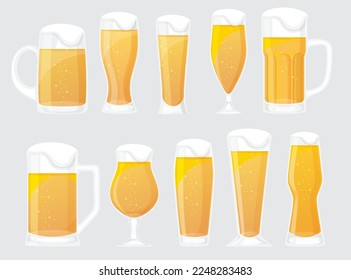 Beer glass icon. Drink beverage and alcohol