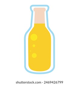 Beer glass icon Flat design Vector illustration