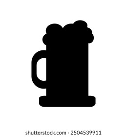 Beer glass icon illustrated on background