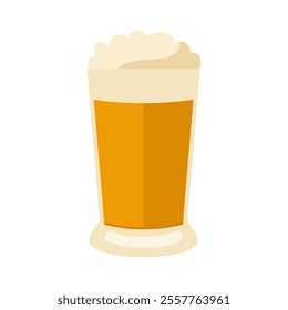 Beer glass icon. Beer mug, alcohol drink. Vector illustration