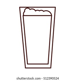 Beer glass icon. Pub alcohol bar brewery and drink theme. Isolated design. Vector illustration