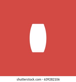 beer glass icon. sign design. red background