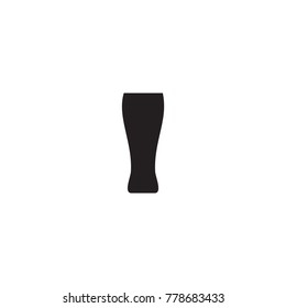 Beer Glass Icon. Sign Design