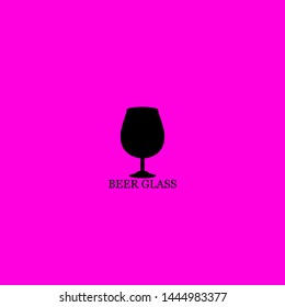 beer glass icon sign signifier vector