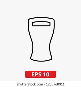 Beer glass icon. Vector