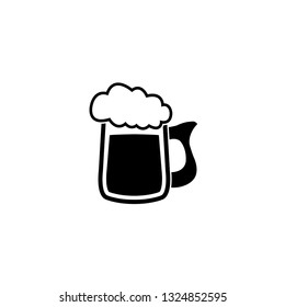 beer glass icon vector