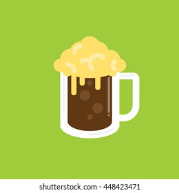 Beer Glass Icon Vector