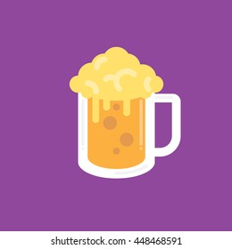 Beer Glass Icon Vector