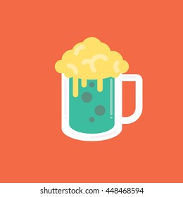 Beer Glass Icon Vector