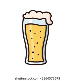 beer glass icon vector design template simple and clean