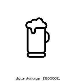 beer glass icon vector illustration