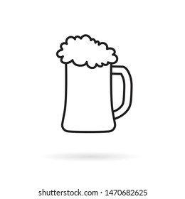 beer glass icon- vector illustration