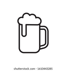 beer glass icon vector illustration